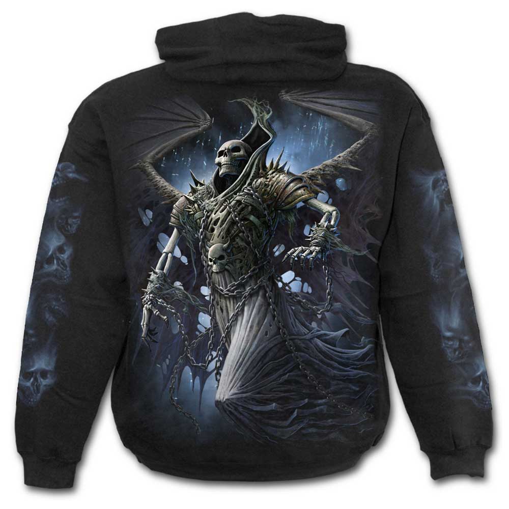 Spiral - WINGED SKELTON Hoodie/trui - Zwart